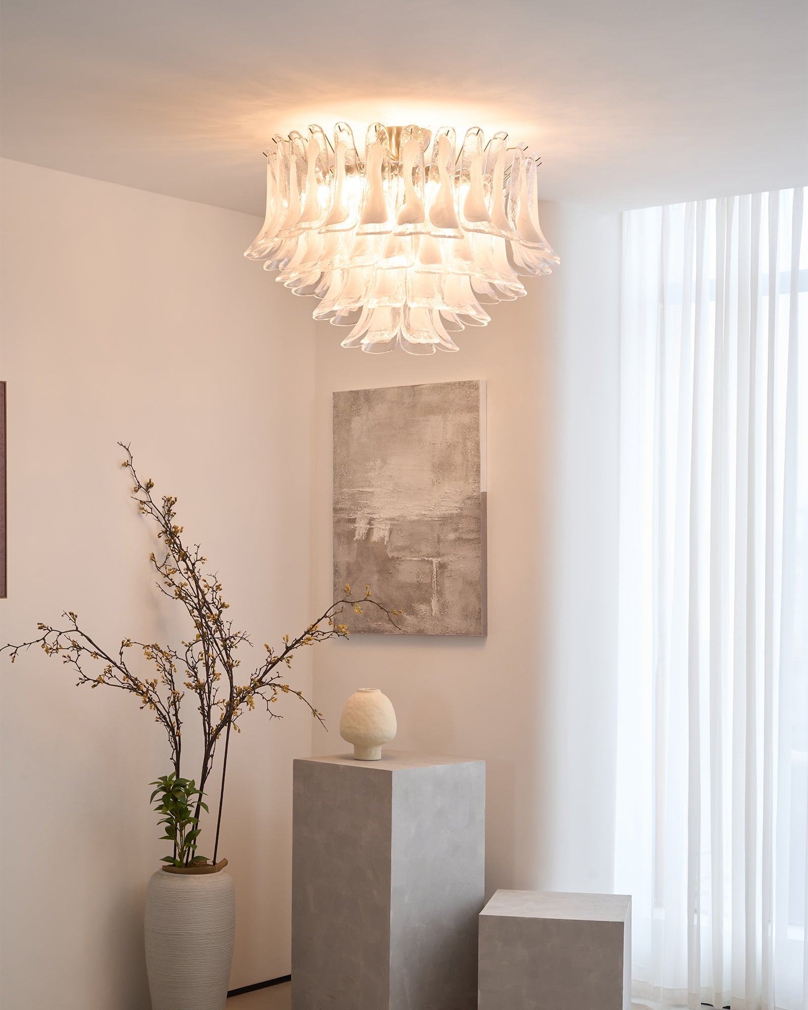 Wave Murano Ceiling Lamp