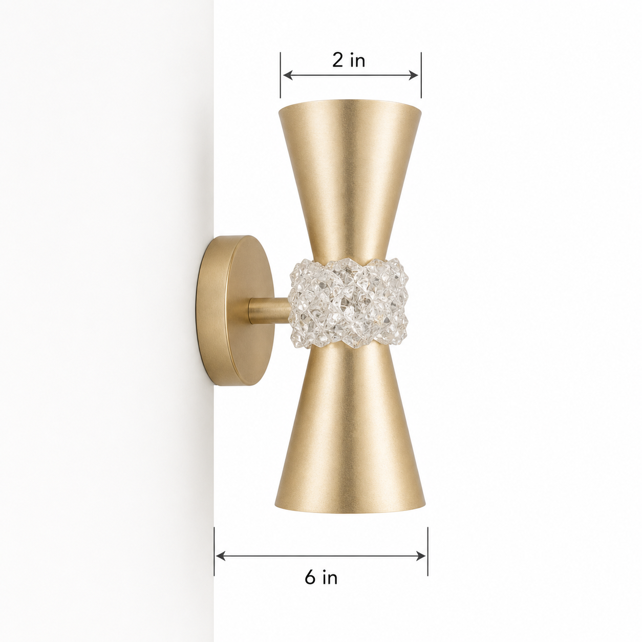 Artisan Arctic Halo 2 Light Wall Light detail view 6