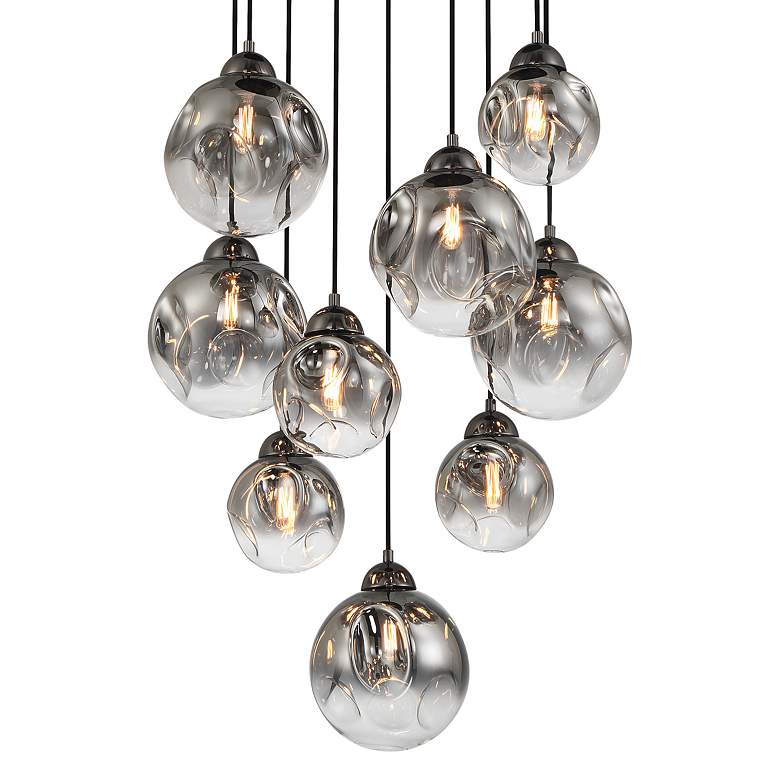 Metropolitan Neveh 9-Light 23.63-in Gun Metal Pendant