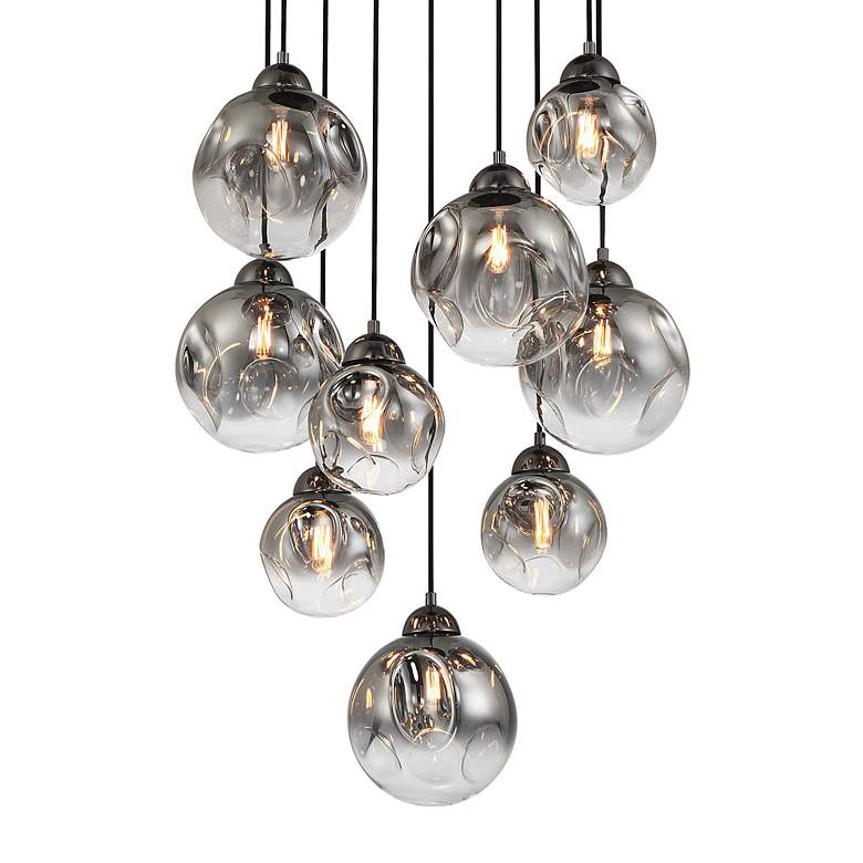 Metropolitan Neveh 9-Light 23.63-in Gun Metal Pendant