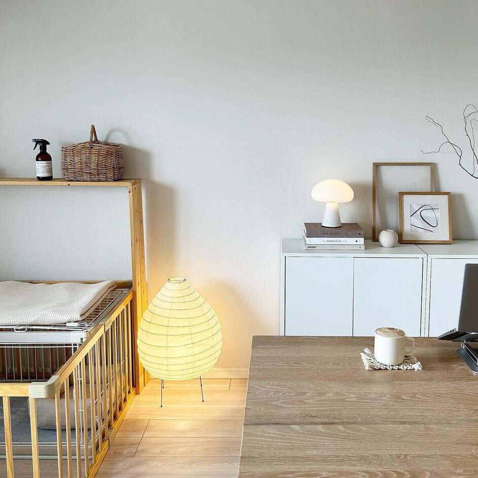 Washi Paper Lantern Table Lamp