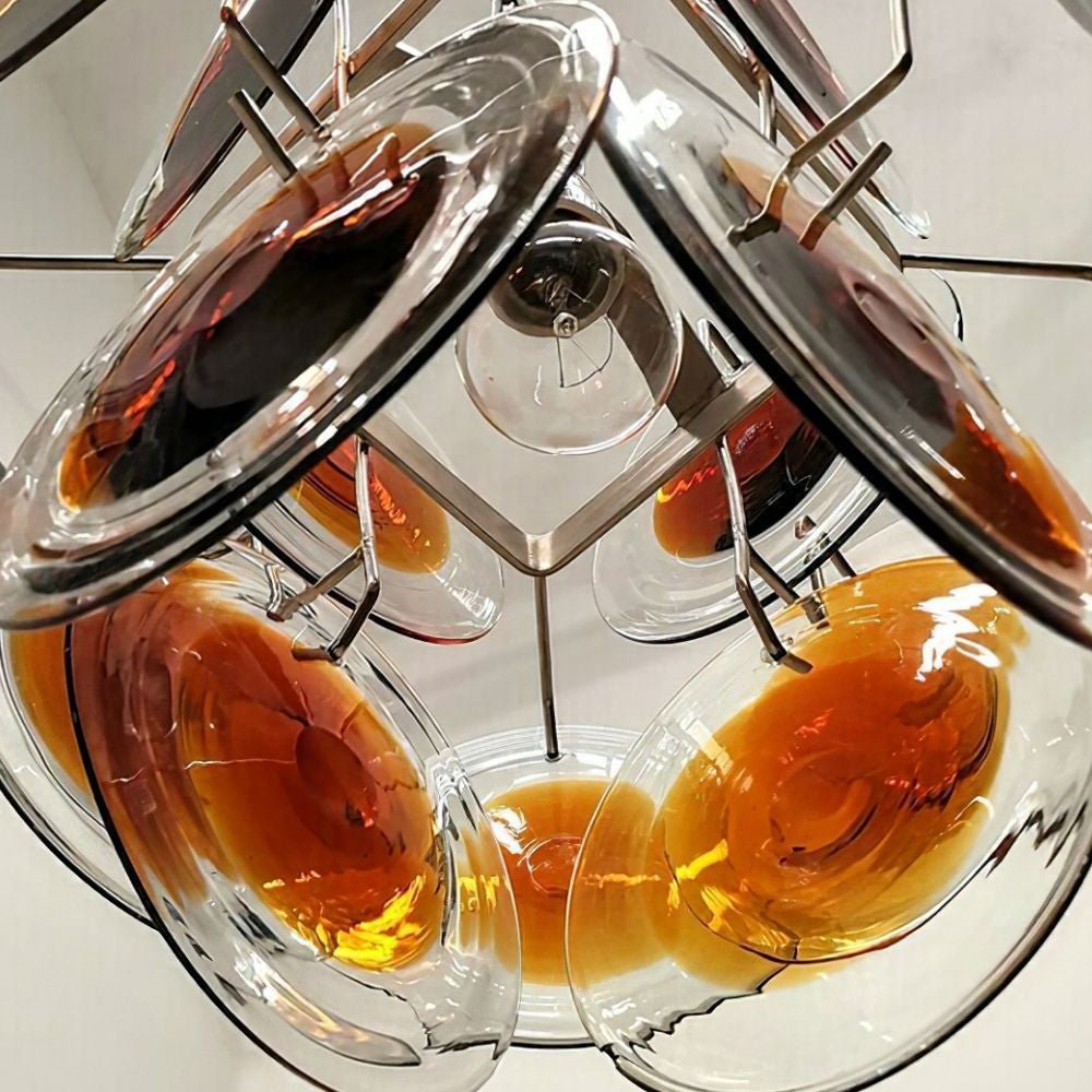 glass chandelier shown as a main product image for dining rooms
