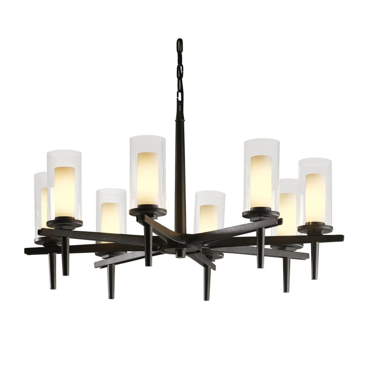Ribbon Chandelier, 6-Lights, Sterling, Opal (GG)