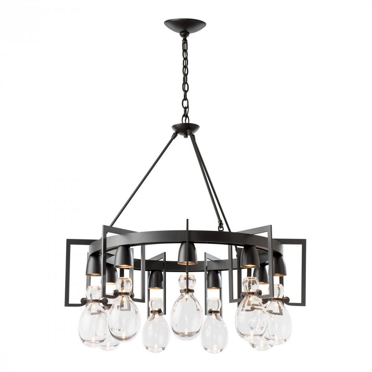Apothecary Chandelier, 9-Light, Bronze, Clear Glass, 34.9"W (104360-SKT-05-ZM0572 4RY5N9)