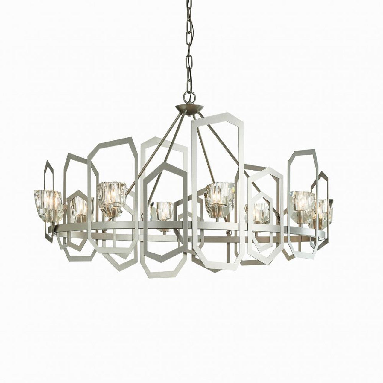 Gatsby Pendant, 8-Light, Soft Gold, 45.3"W (105020-SKT-84-CR 5D0PRT)