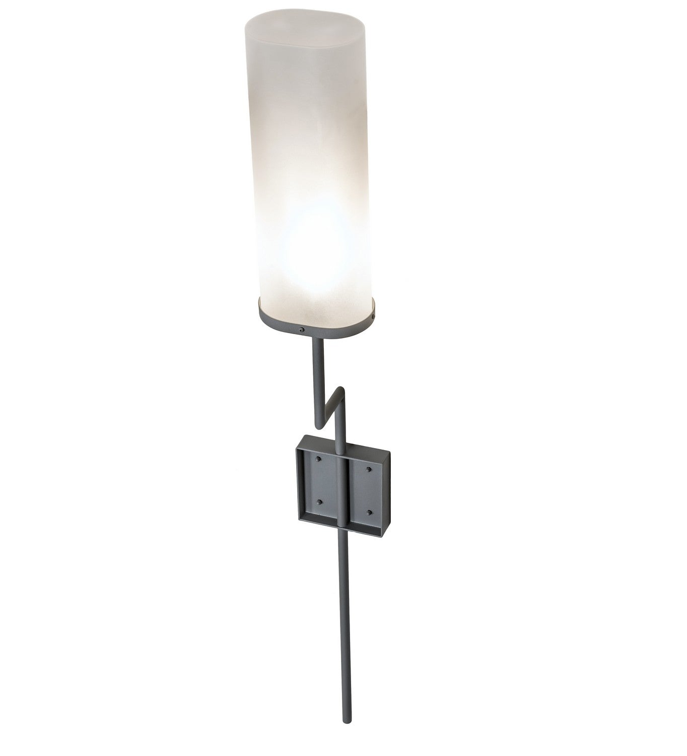 Ausband 1-Light 54.00" Light Gray Wrinkle Wall Sconce detail view 5