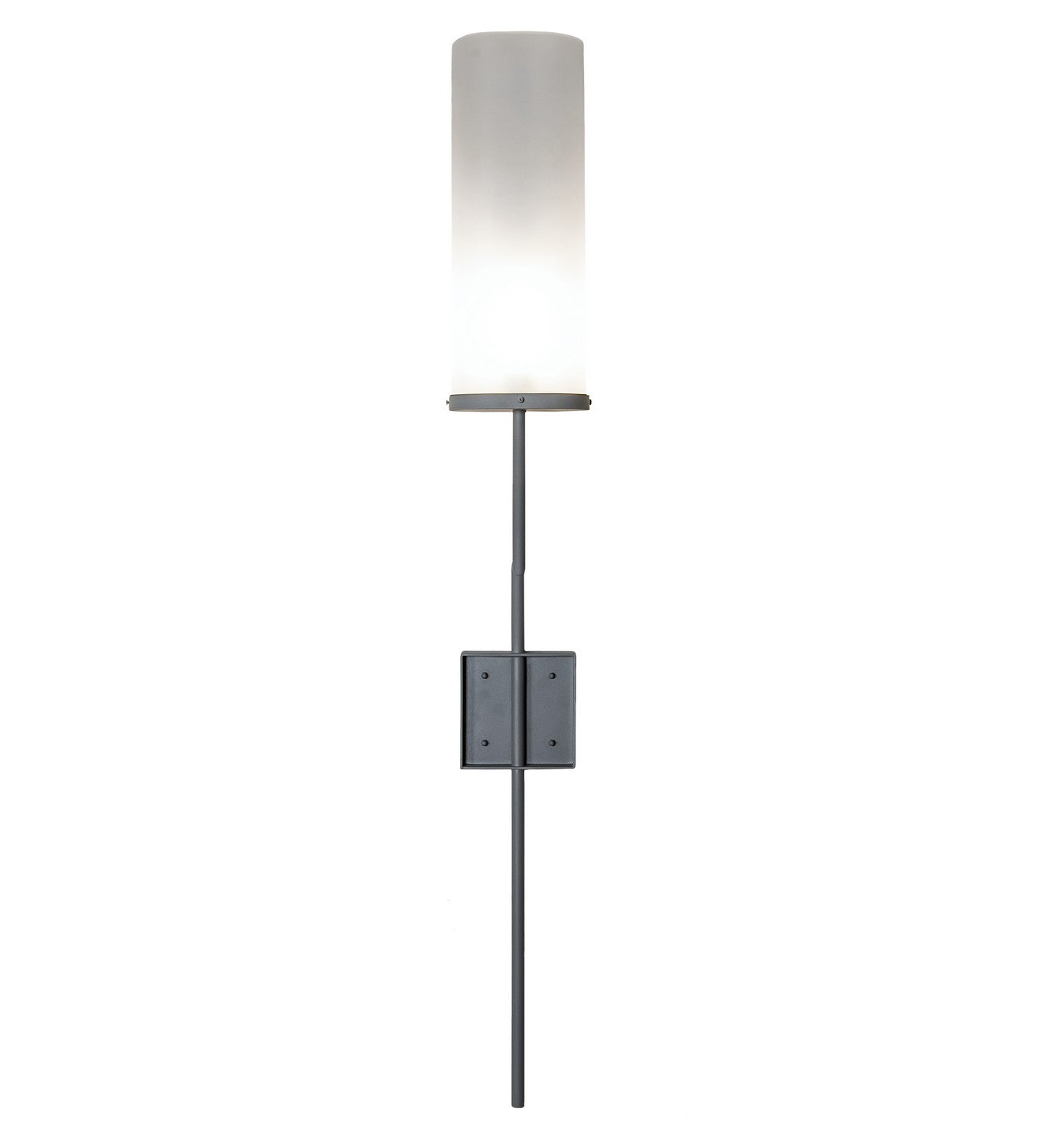 Ausband 1-Light 54.00" Light Gray Wrinkle Wall Sconce detail view 6