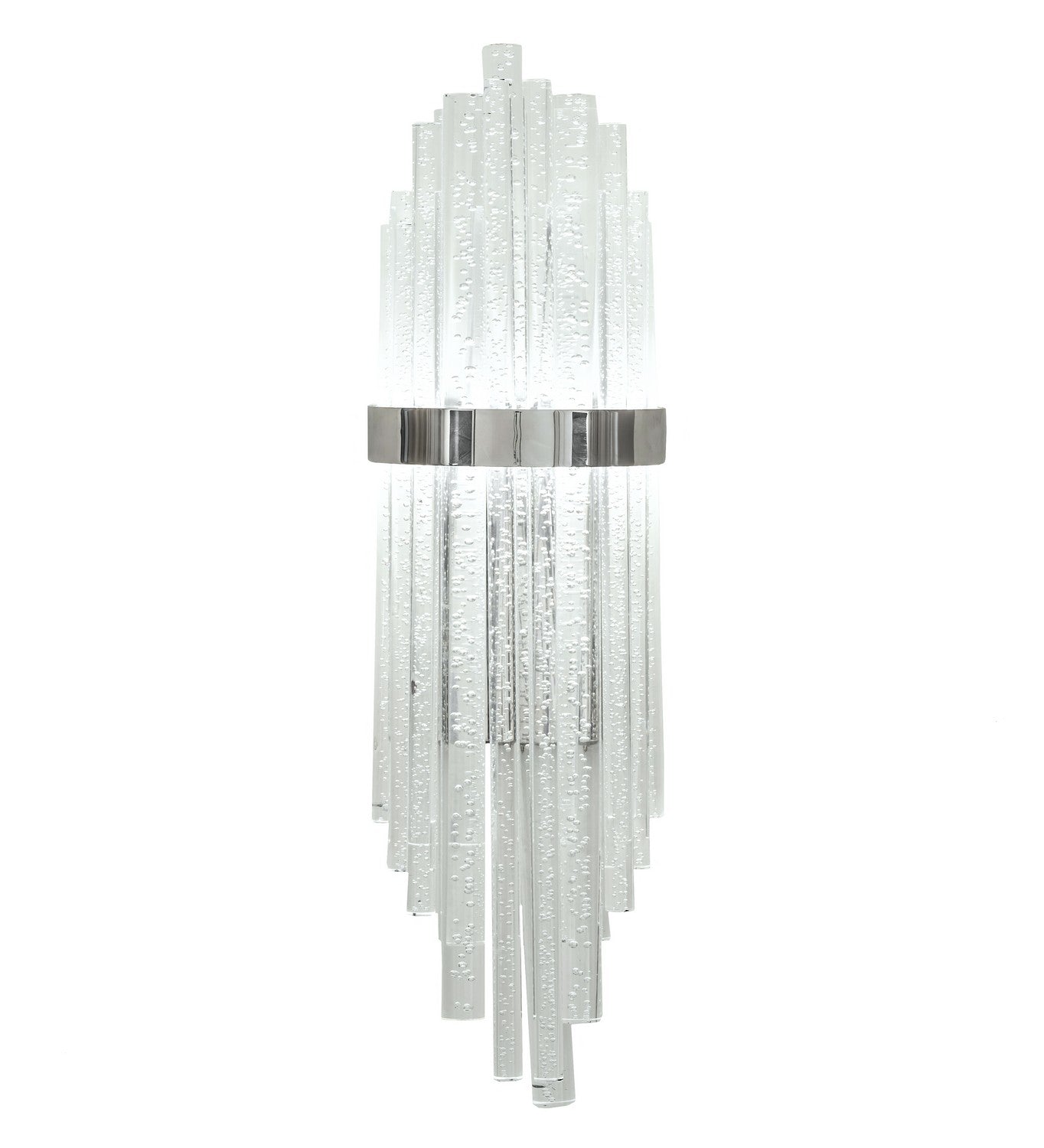 Aquagen 28.00" Mirror Stainless Steel LED Wall Sconce front view