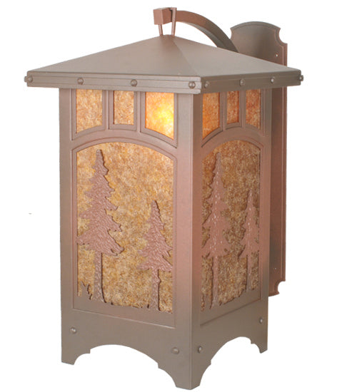 Utowana Lake 1-Light 25.00" Rust On Wrought Iron Wall Sconce front view