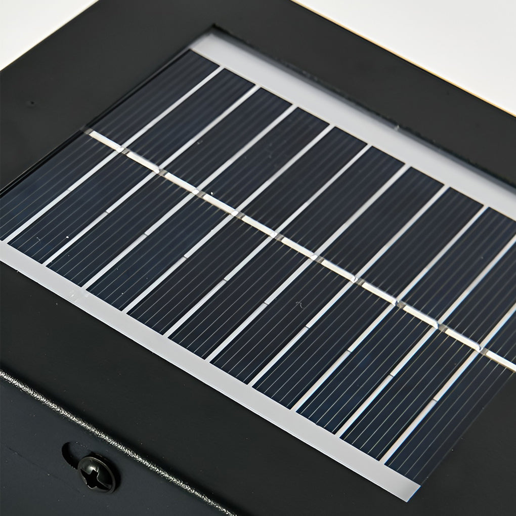 Industrial-Style Square LED Solar Landscape Lighting Waterproof Exterior, outdoor light, detail angle 9, Tianguang Select