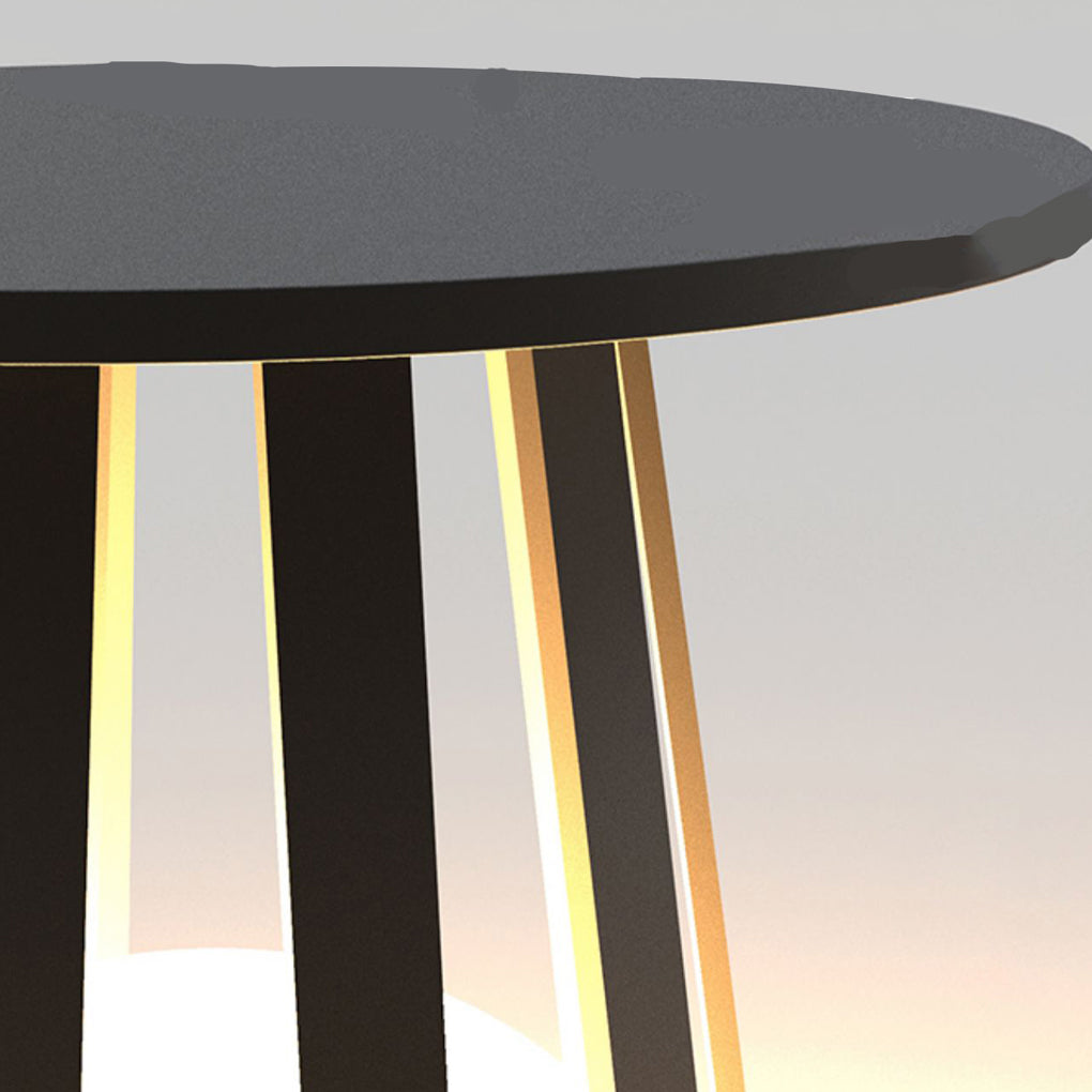 Round Waterproof RGB Iron Small Coffee Table Floor Lamp
