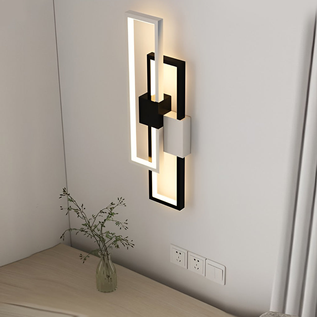 Rectangular Three-color Light LED Nordic Wall Sconce