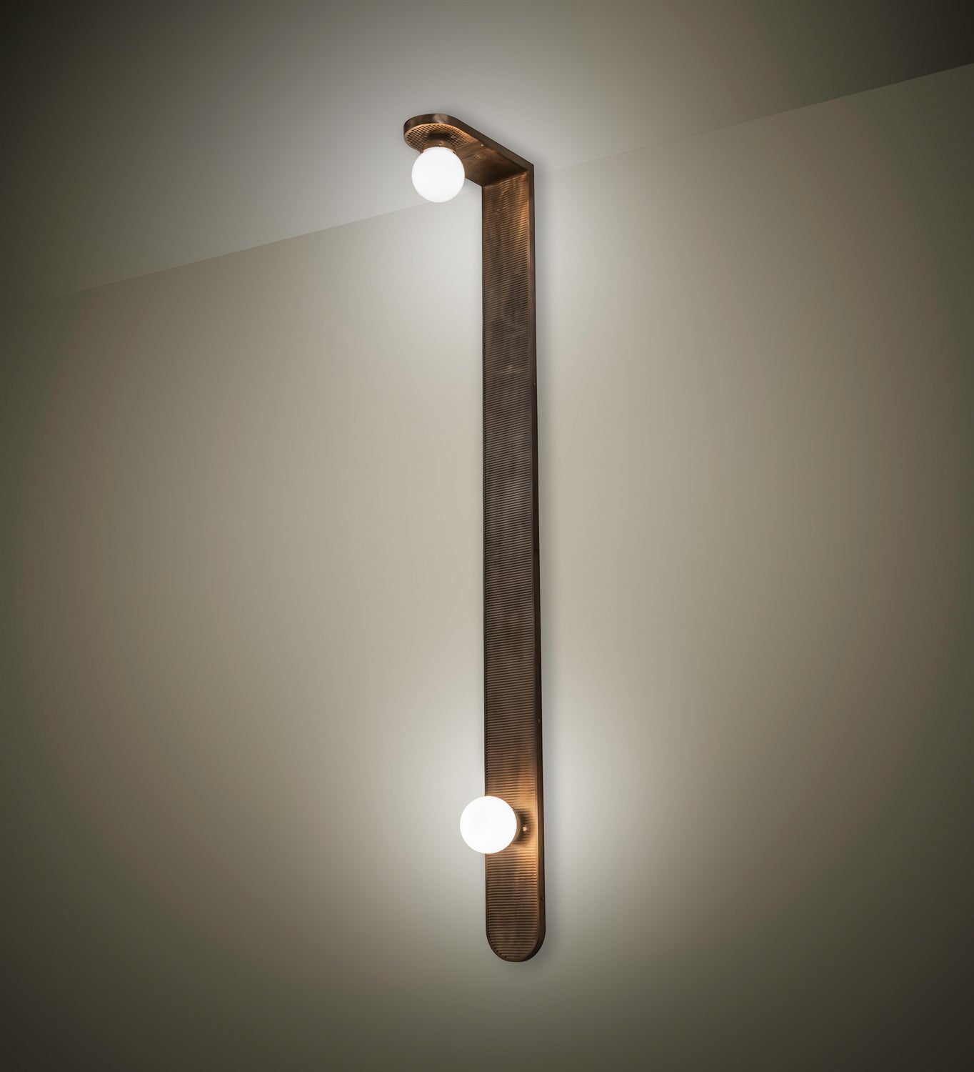 Sanderson 2-Light 78.00" Antique Copper LED Wall Sconce detail view 2