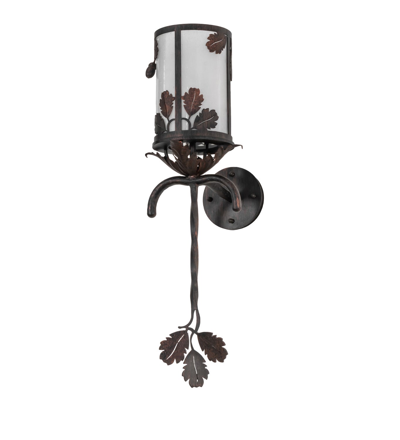 Blue Oak 1-Light 28.00" Hanna Copper And Cimarron Bronze LED Wall Sconce detail view 2