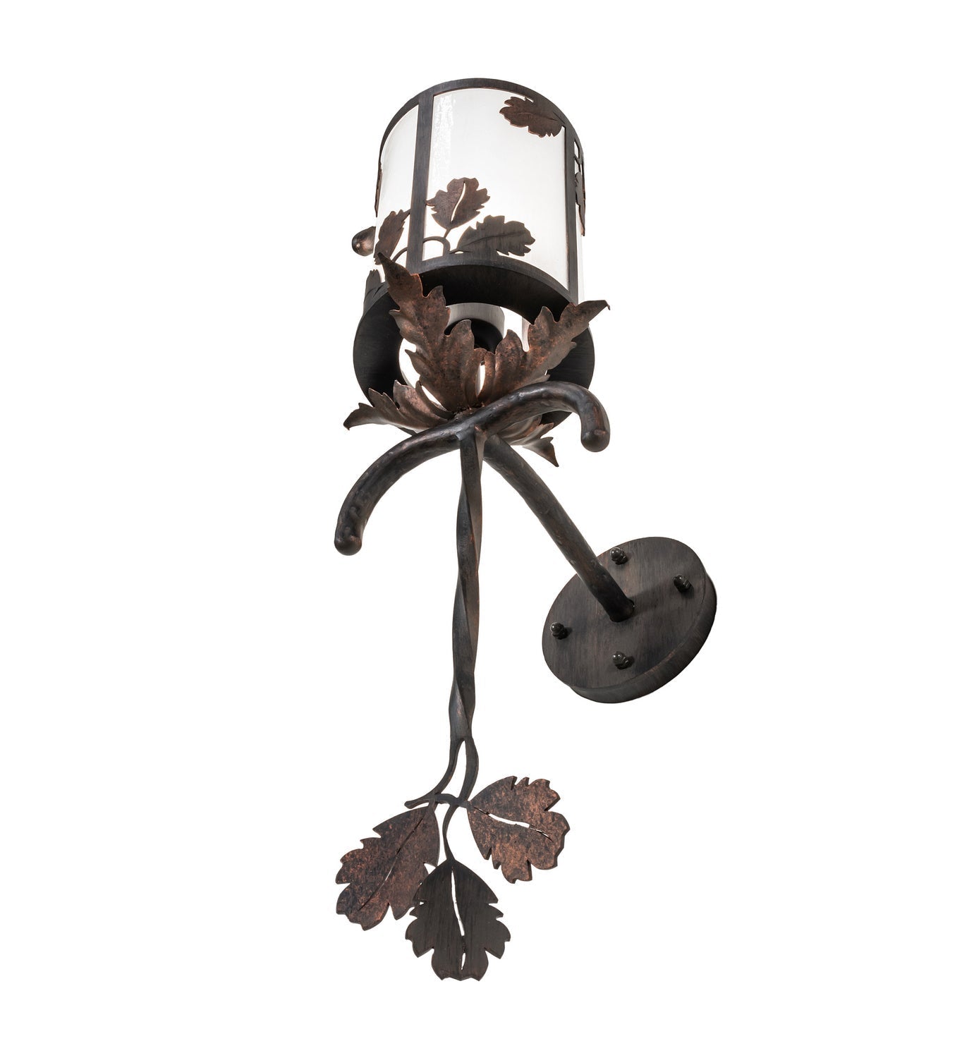 Blue Oak 1-Light 28.00" Hanna Copper And Cimarron Bronze LED Wall Sconce detail view 5