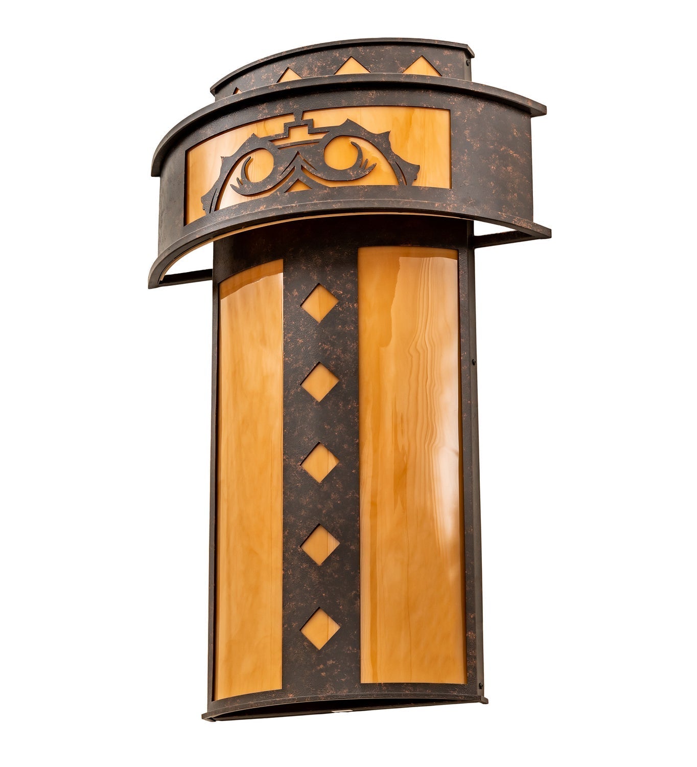 Tiara 4-Light 34.00" Copper Rust Wall Sconce detail view 2