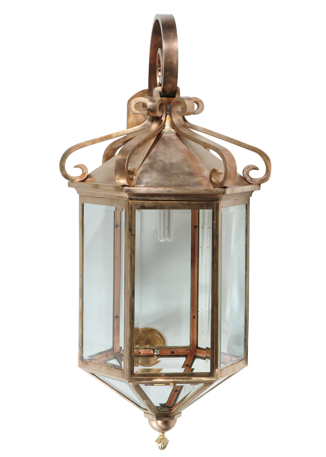 Anza 45 inch silicon bronze outdoor wall sconce angled front view