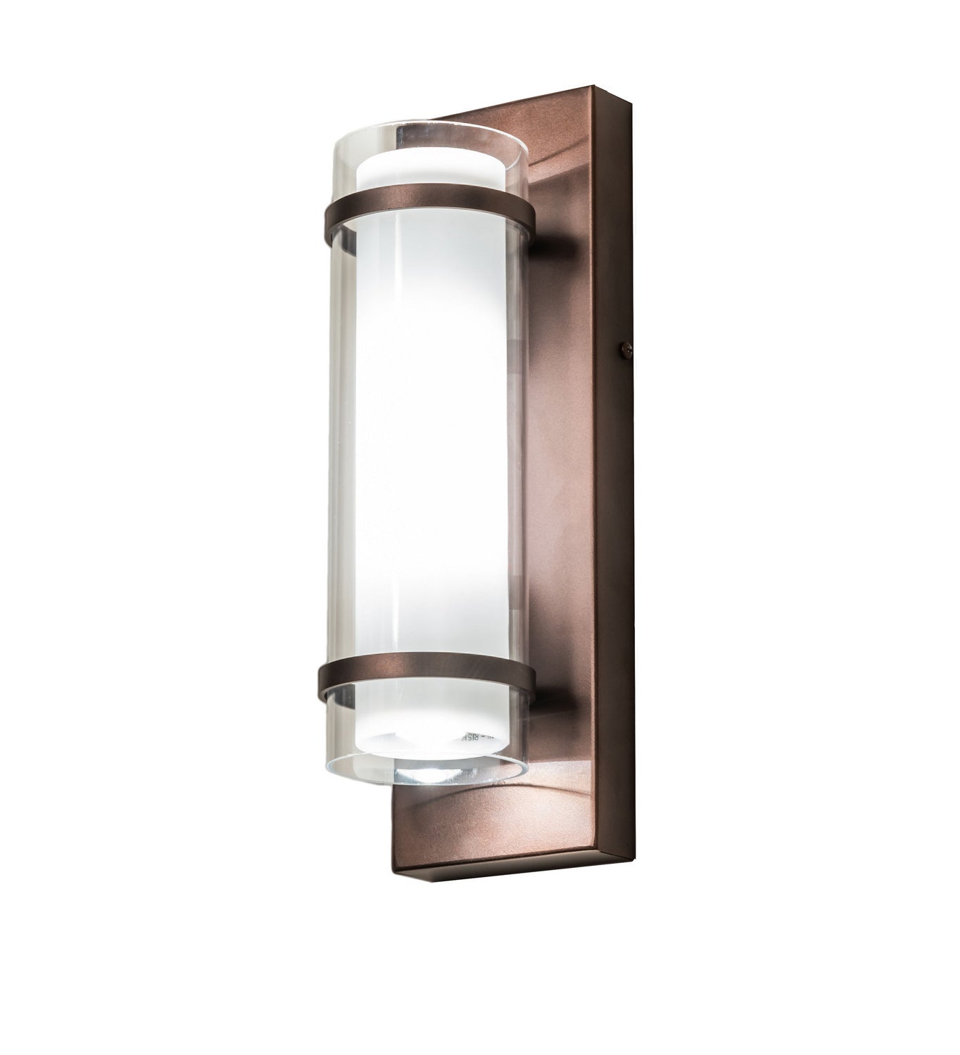 Roberts 16.00" Mahogany Bronze LED Wall Sconce front view