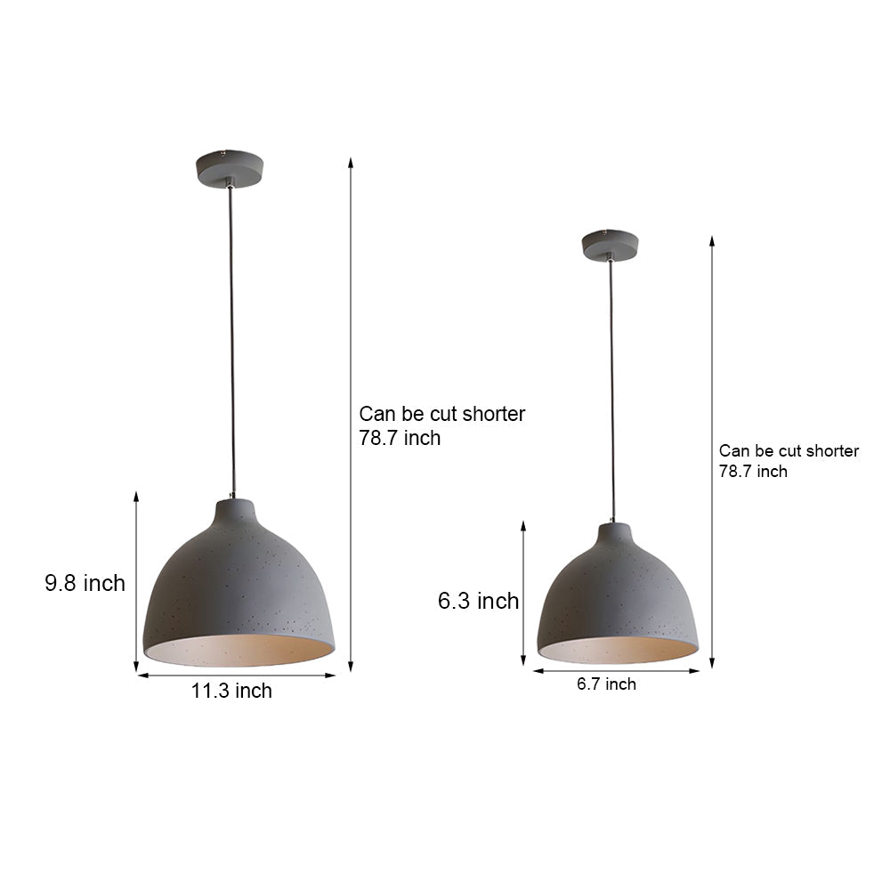 Modern Adjustable Resin Bowl Pendant Lamp detail view 9