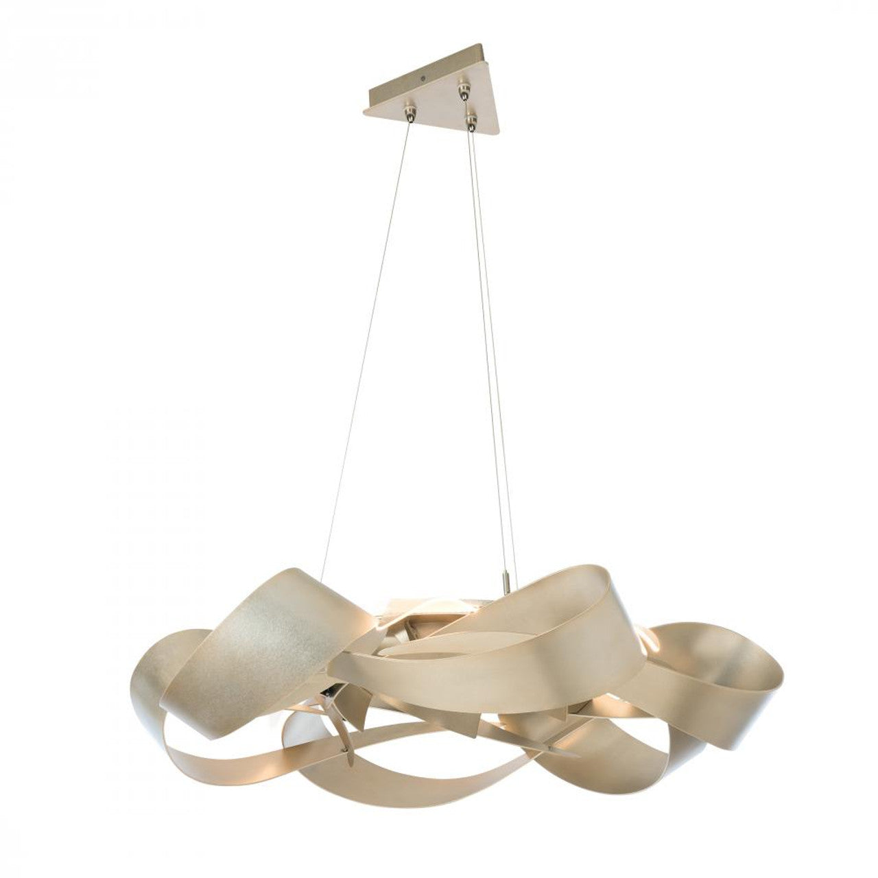Otto Pendant, 2-Light, Long Height, Brass with Black