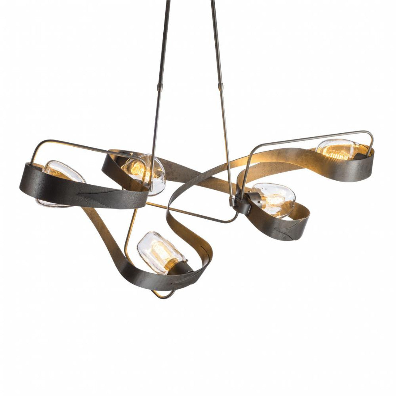 Arc Ellipse Pendant, 5-Light, Standard Height, Opal