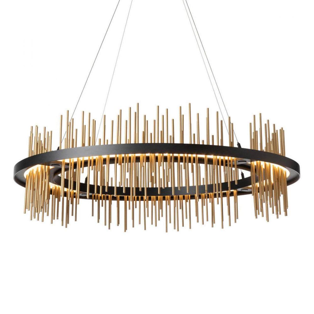 Slide Pendant, 3-Light, Natural Iron, Opal Glass, 22.5"W (139201-SKT-20-GG0677 5CQEWT)