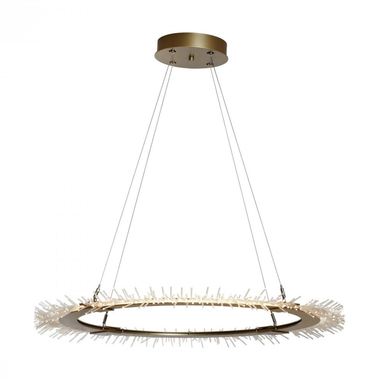 Anemone Pendant, 1-Light, Standard Height, LED, Vintage Platinum, 36.9"W (139772-LED-STND-82 5D9WMU)