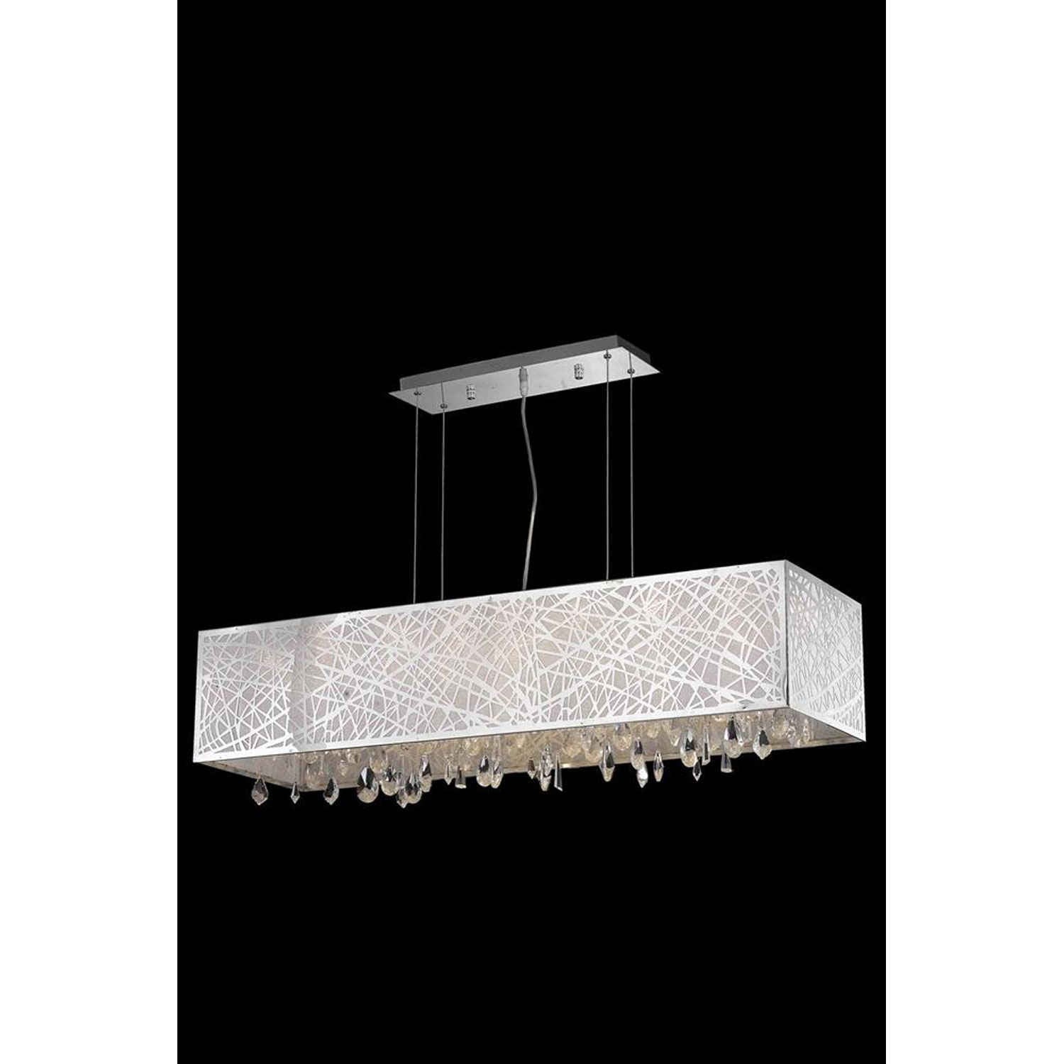 Mirage Chrome Seven-Light Pendant with Royal Cut