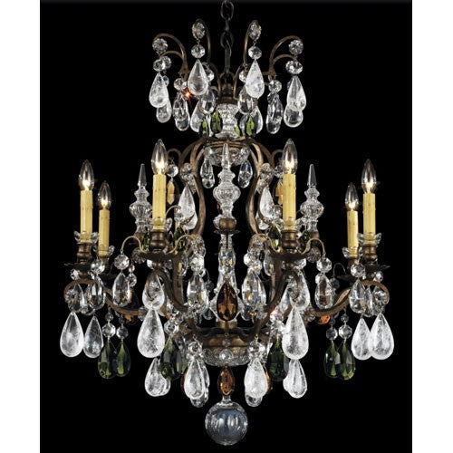 Smoke Topaz Crystal Rock Crystal Chandelier