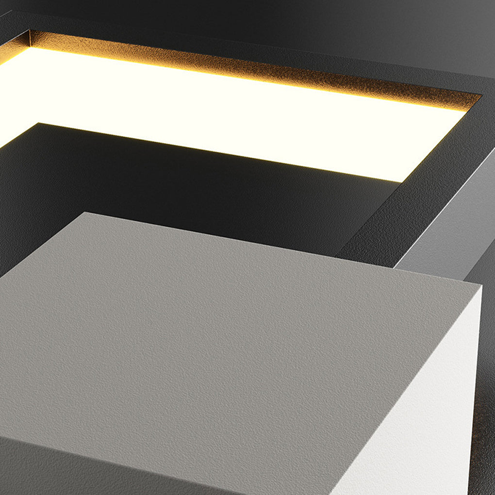 Rectangular Three-color Light LED Nordic Wall Sconce
