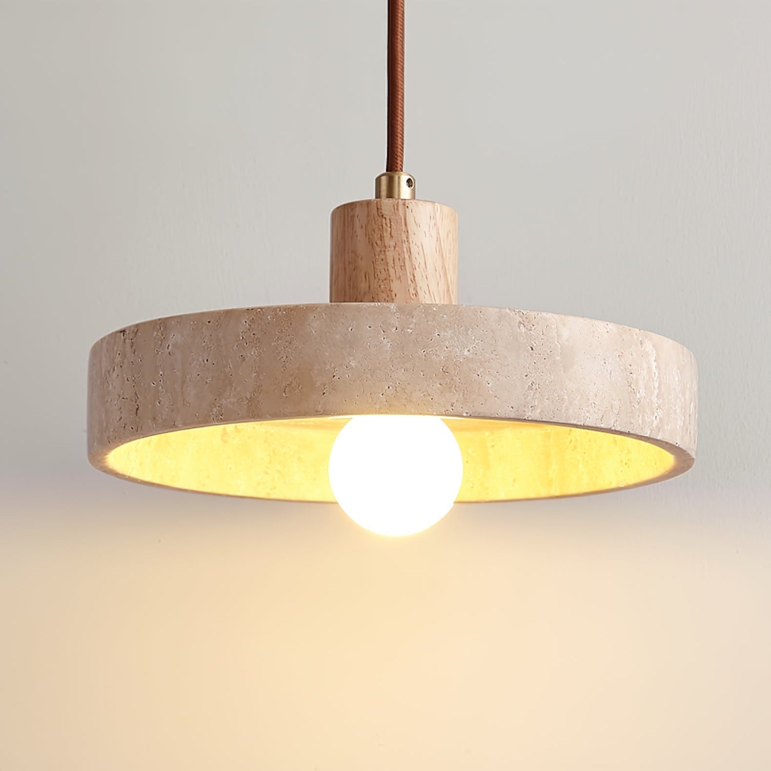 Piedra Travertine Pendant Light detail view 13