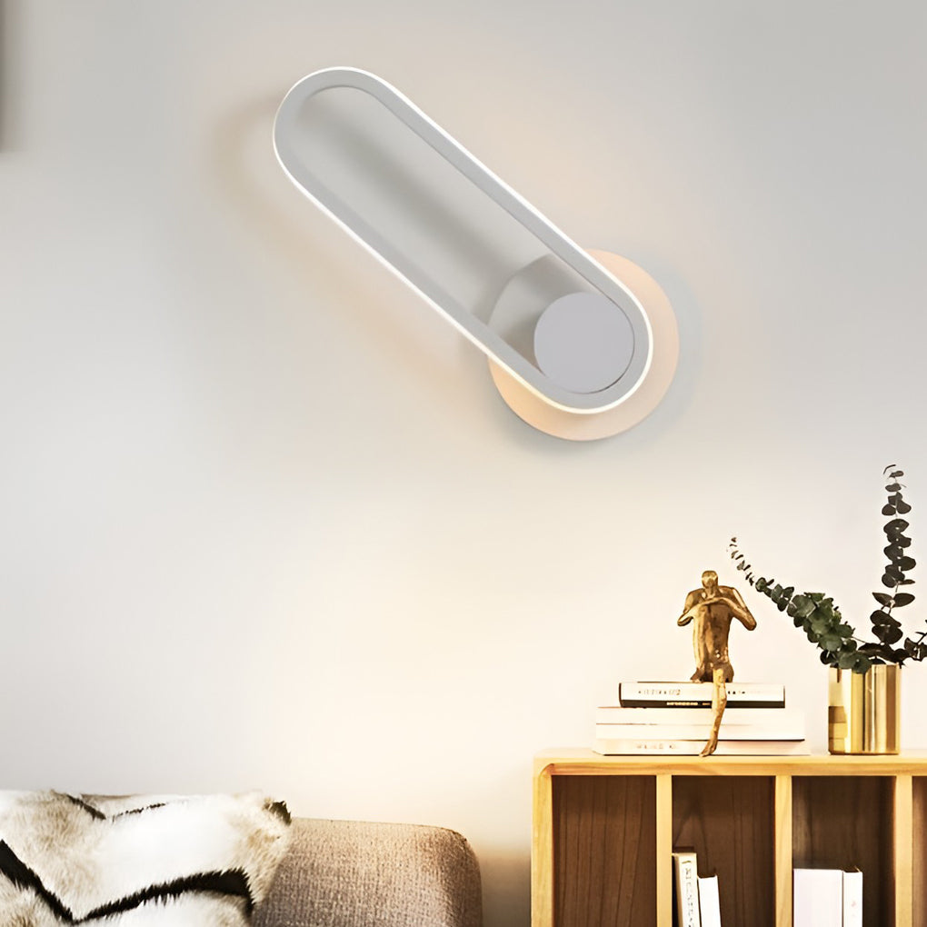 330° Rotatable Rounded Box LED Nordic Wall Light, Bedroom Wall Sconce, detail 12