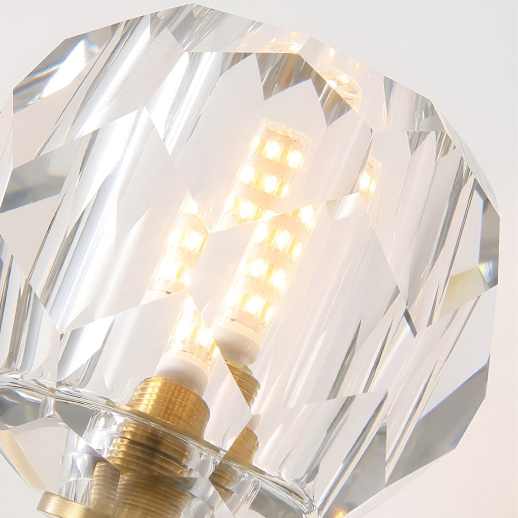 Ball-shaped LED Crystal Gold Postmodern Plug in Sconce Lighting Wall Light - Wall Lamp, Plug-In Wall Sconce, detail 15