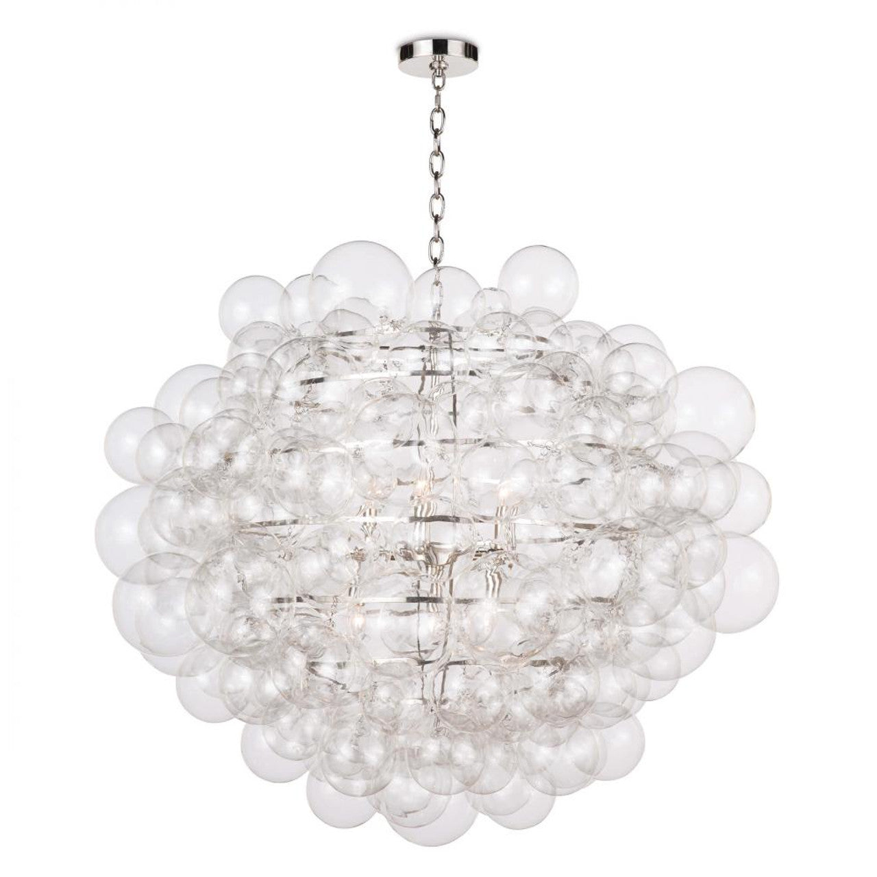 Glass Nimbus Chandelier, 6-Light, Clear
