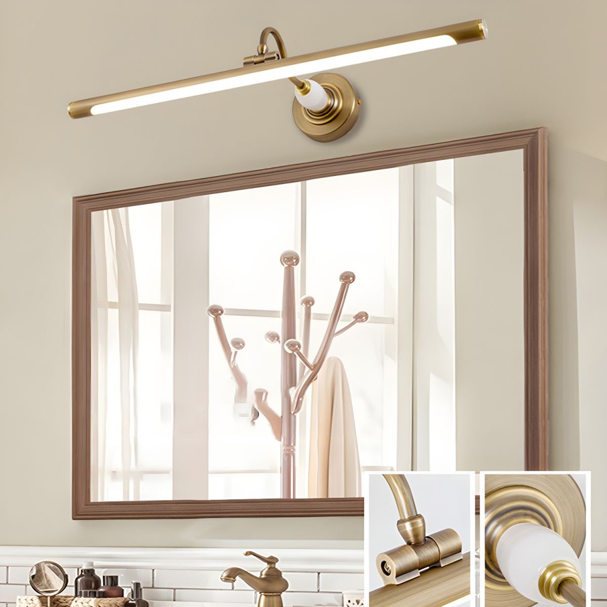 Archer Art Linear Wall Light, Hardwired Wall Sconce, detail 34