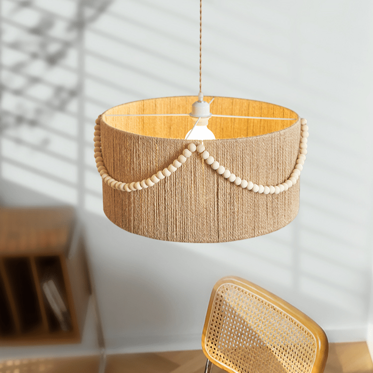 Beaded Boho Pendant Lamp detail view 2