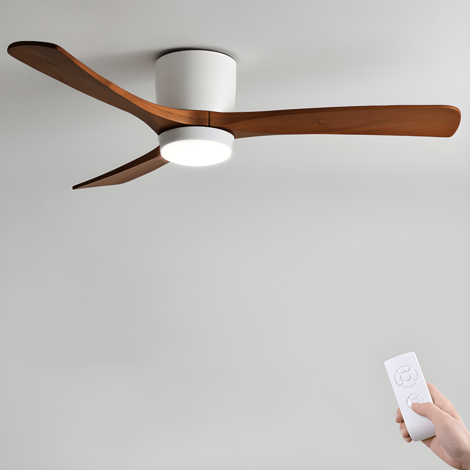 Nordic Wooden Ceiling Fan Light detail view 16