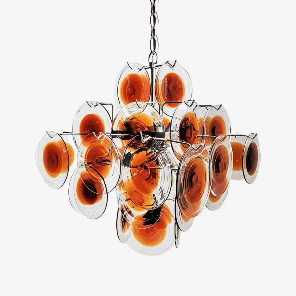 glass chandelier shown as a main product image for dining rooms
