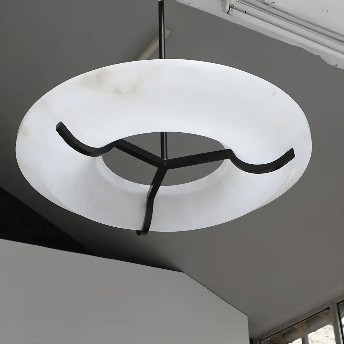 Carve Alabaster Chandelier