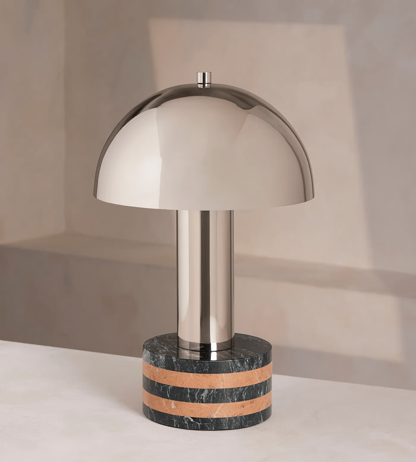 Luno Chrome Table Lamp detail view 25