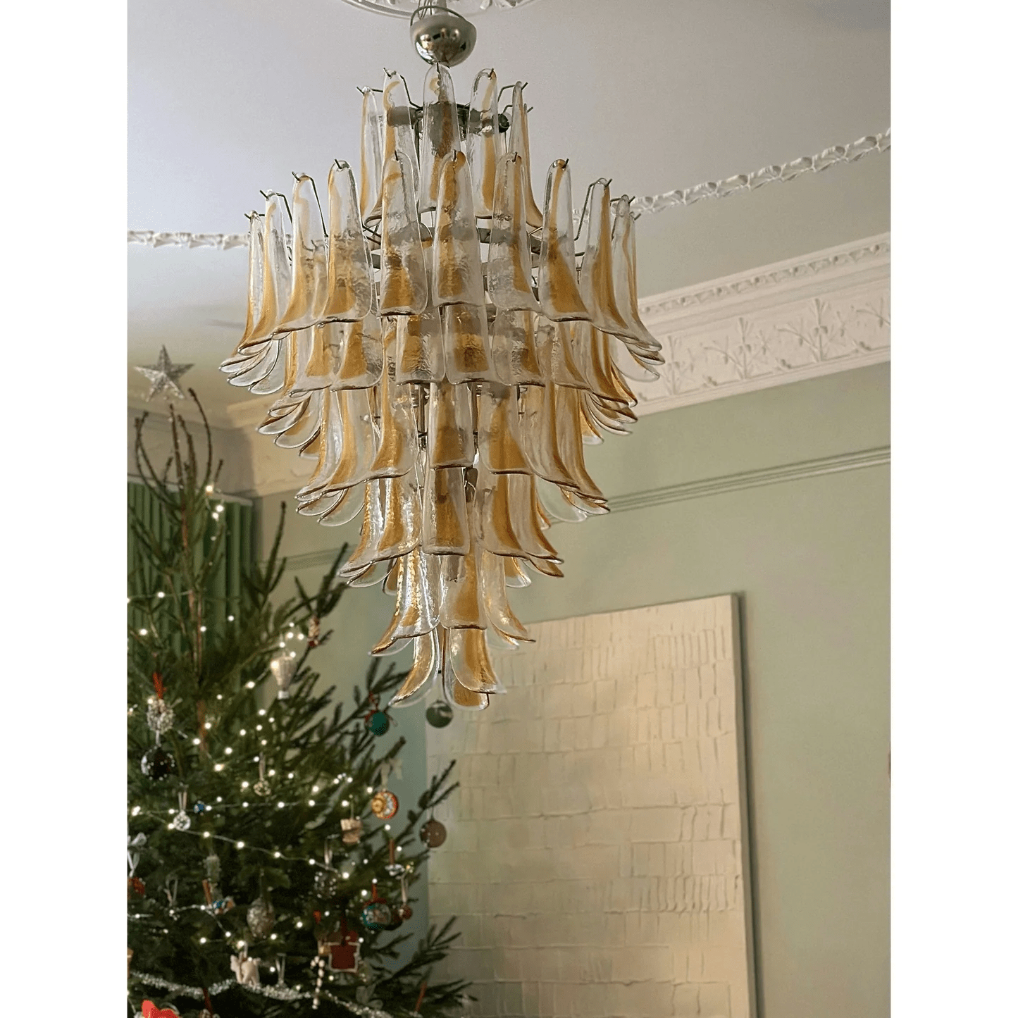 Dravina Glass Petals Chandelier