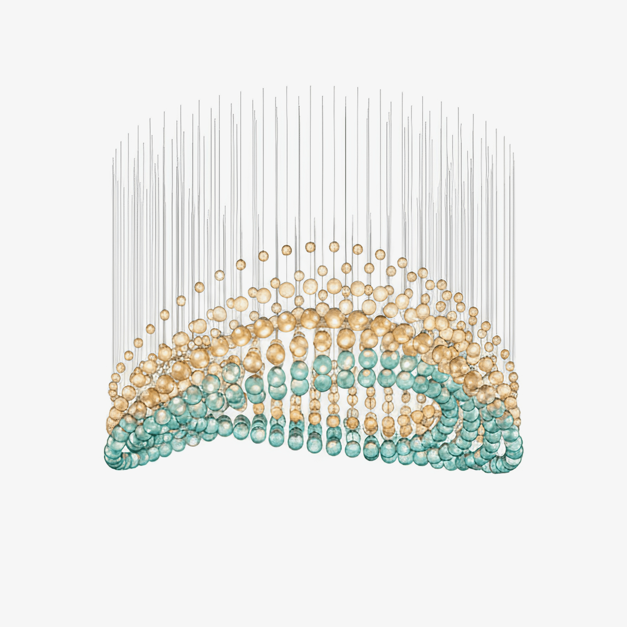 Pearl Curtain Customizable Chandelier