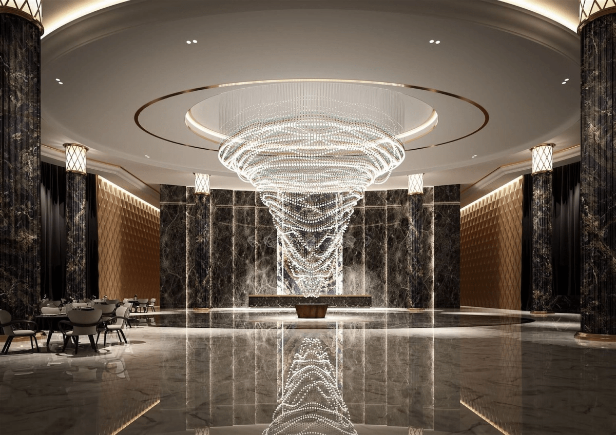 Pearl Curtain Customizable Chandelier
