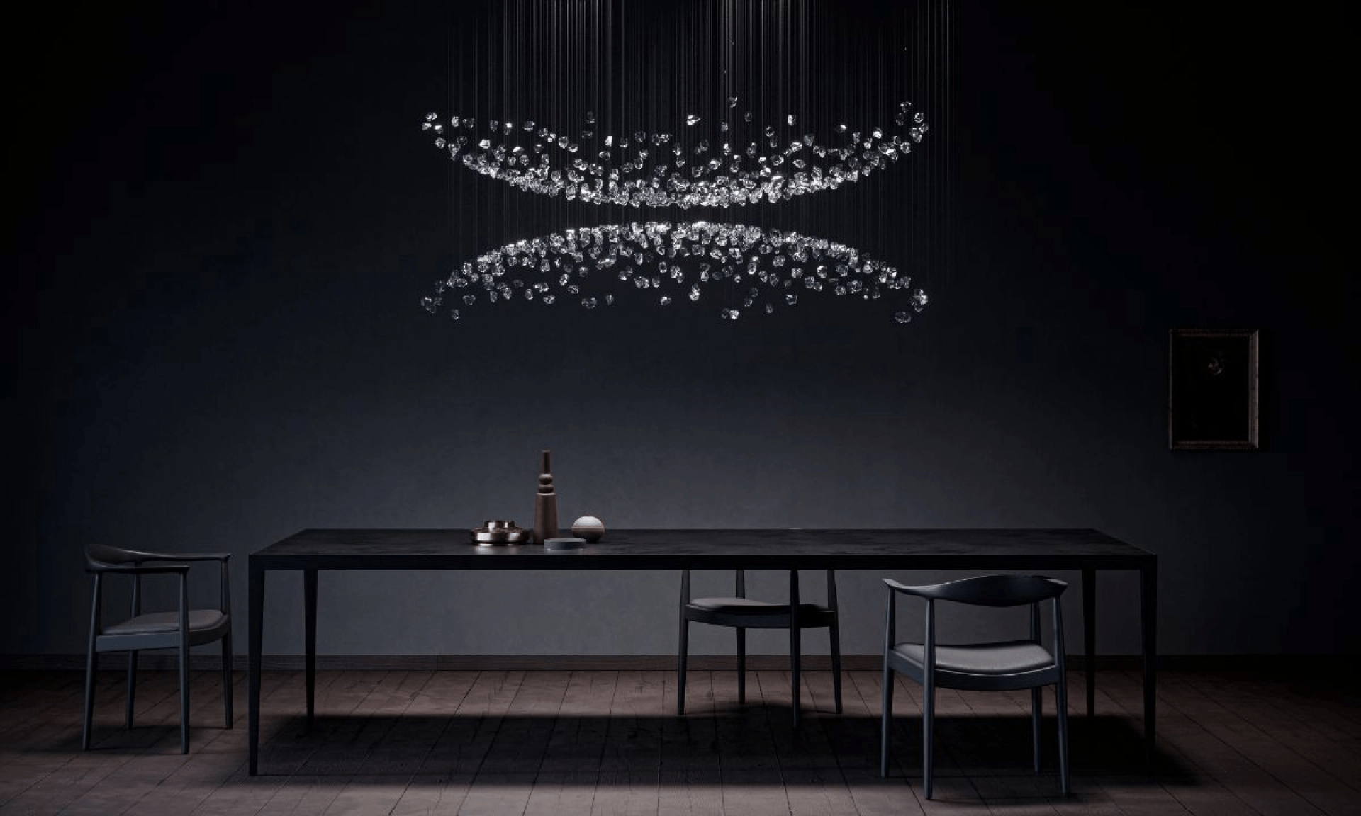 Raw Crystal Customizable Chandelier