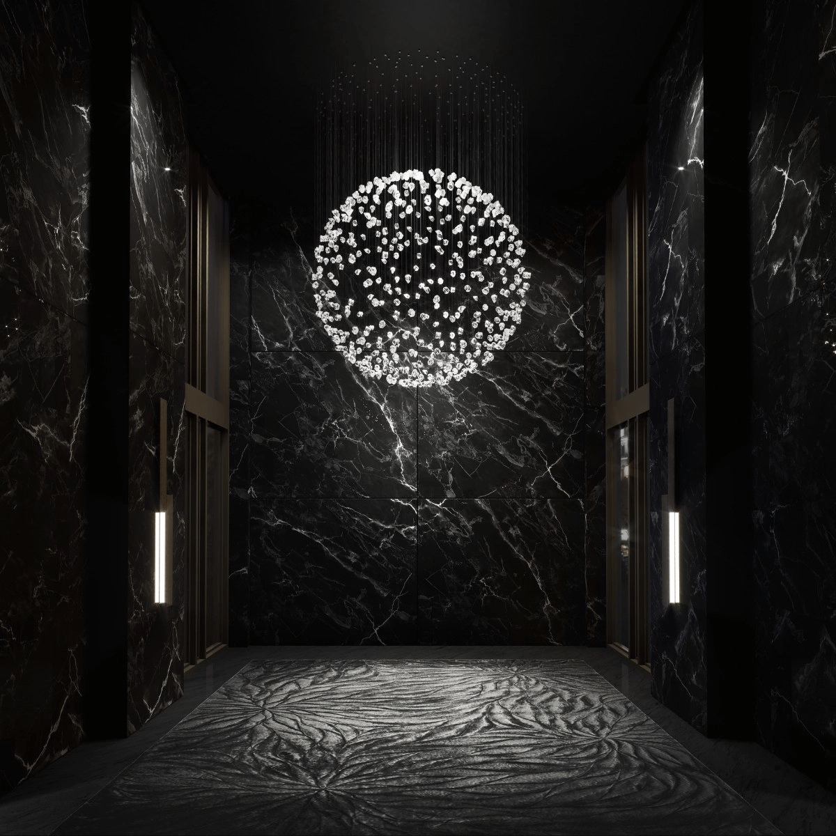 Raw Crystal Customizable Chandelier