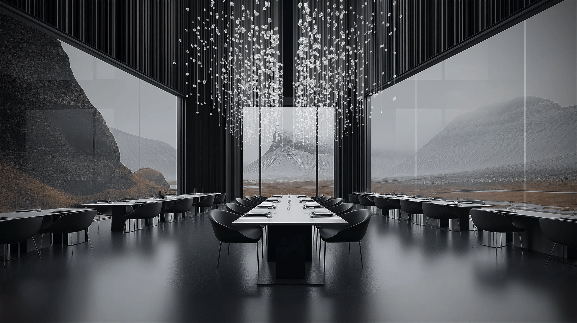Raw Crystal Customizable Chandelier