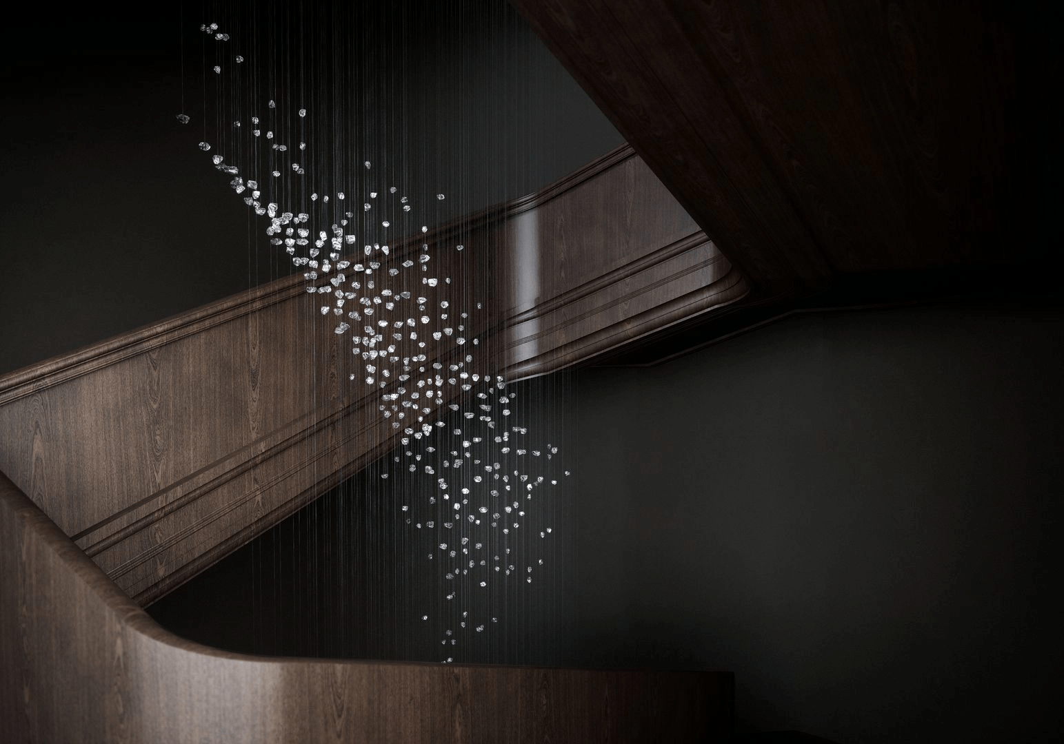 Raw Crystal Customizable Chandelier