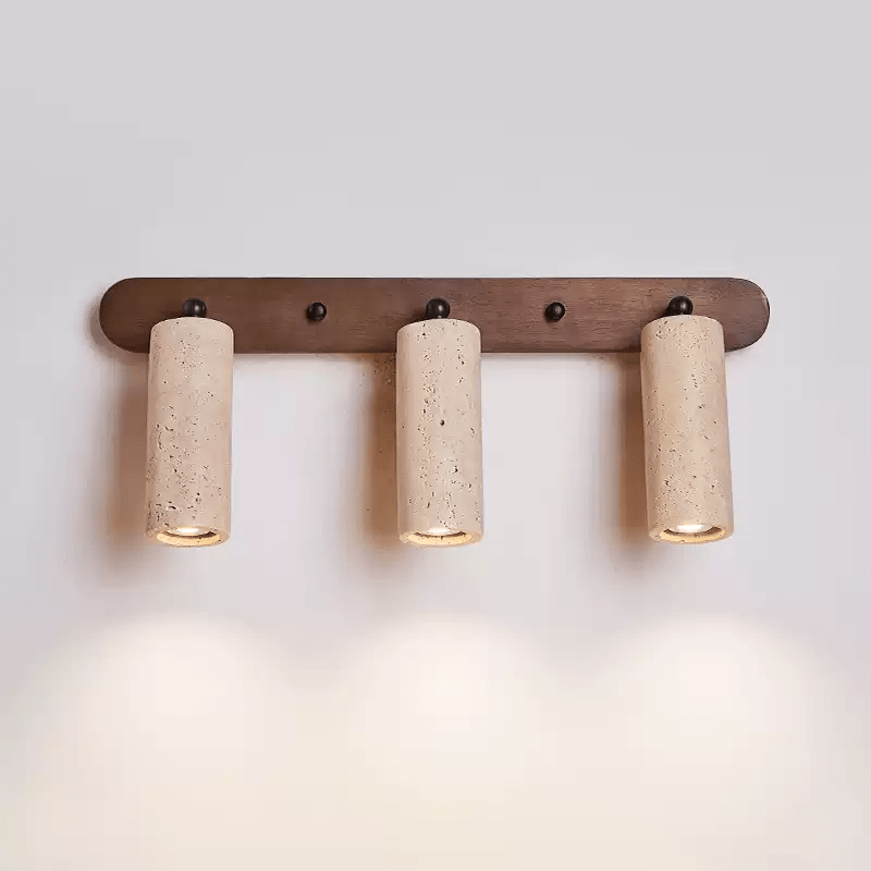 Travertine Triple Spotlight Wall Light - Wall Lamp, Hardwired Wall Sconce, detail 16