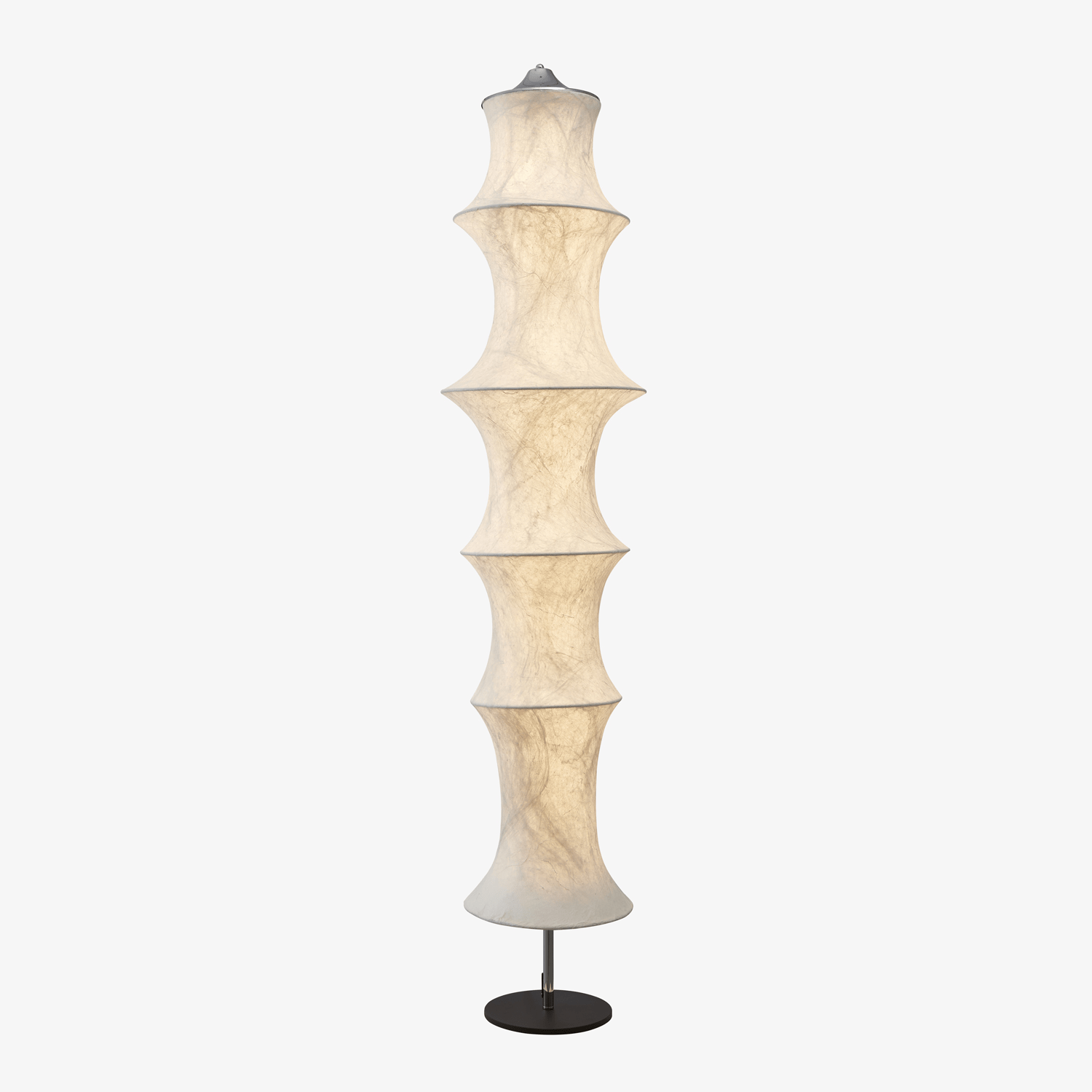 Silvara Cocoon Floor Lamp floor lamp in metal, iron, chrome | Tianguang Select