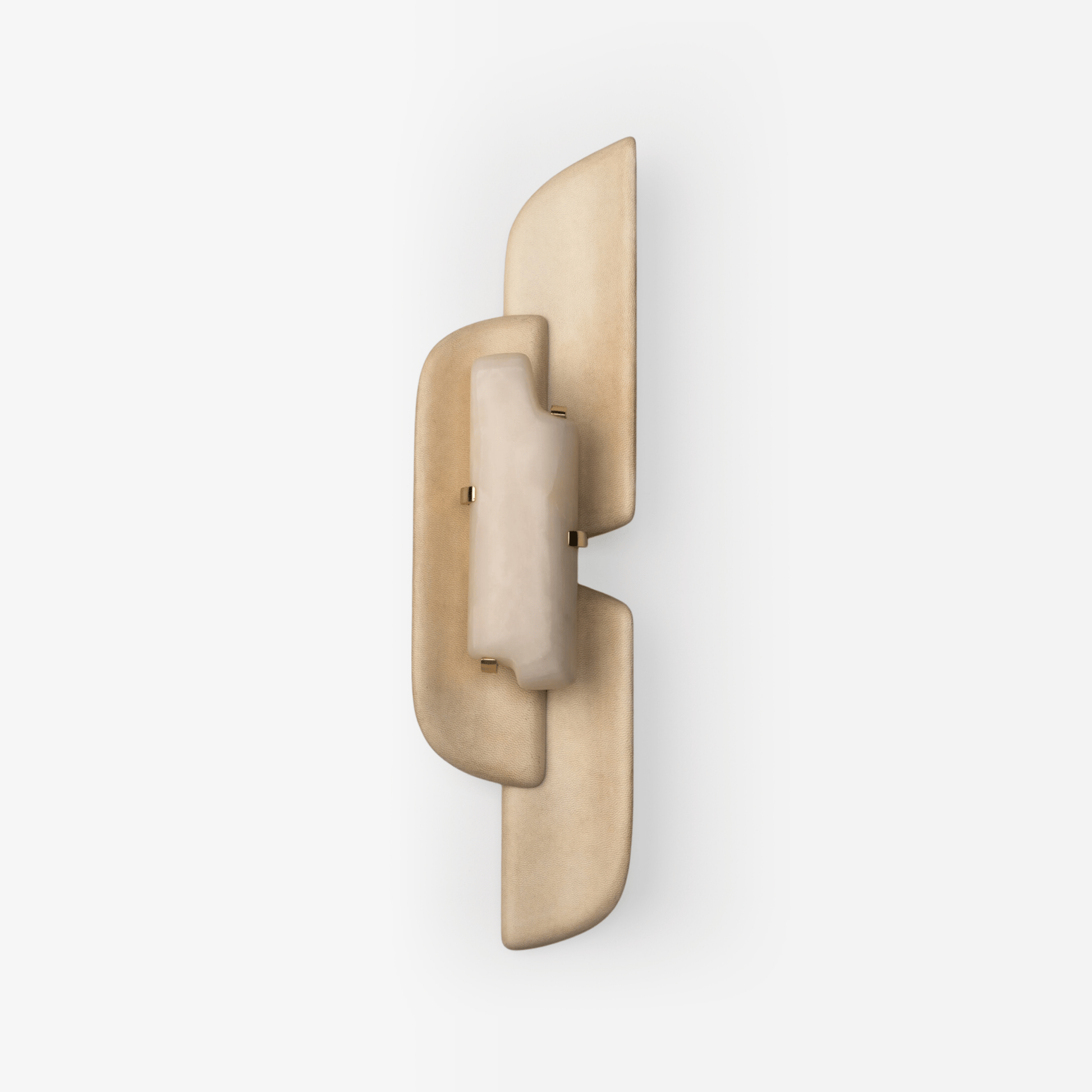 Aurellin Alabaster Wall Light - Dia 19cm x H 72cm Metal, Hardwired Wall Sconce, detail 2